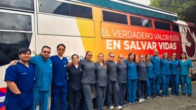 Equipo de trabajo donación de sangre